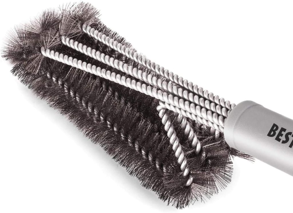 BEST BBQ Grill Brush Stainless Steel 18 Barbecue Cleaning Brush w/Wire Bristles  Soft Comfortable Handle - Perfect Cleaner  Scraper for Grill Cooking Grates